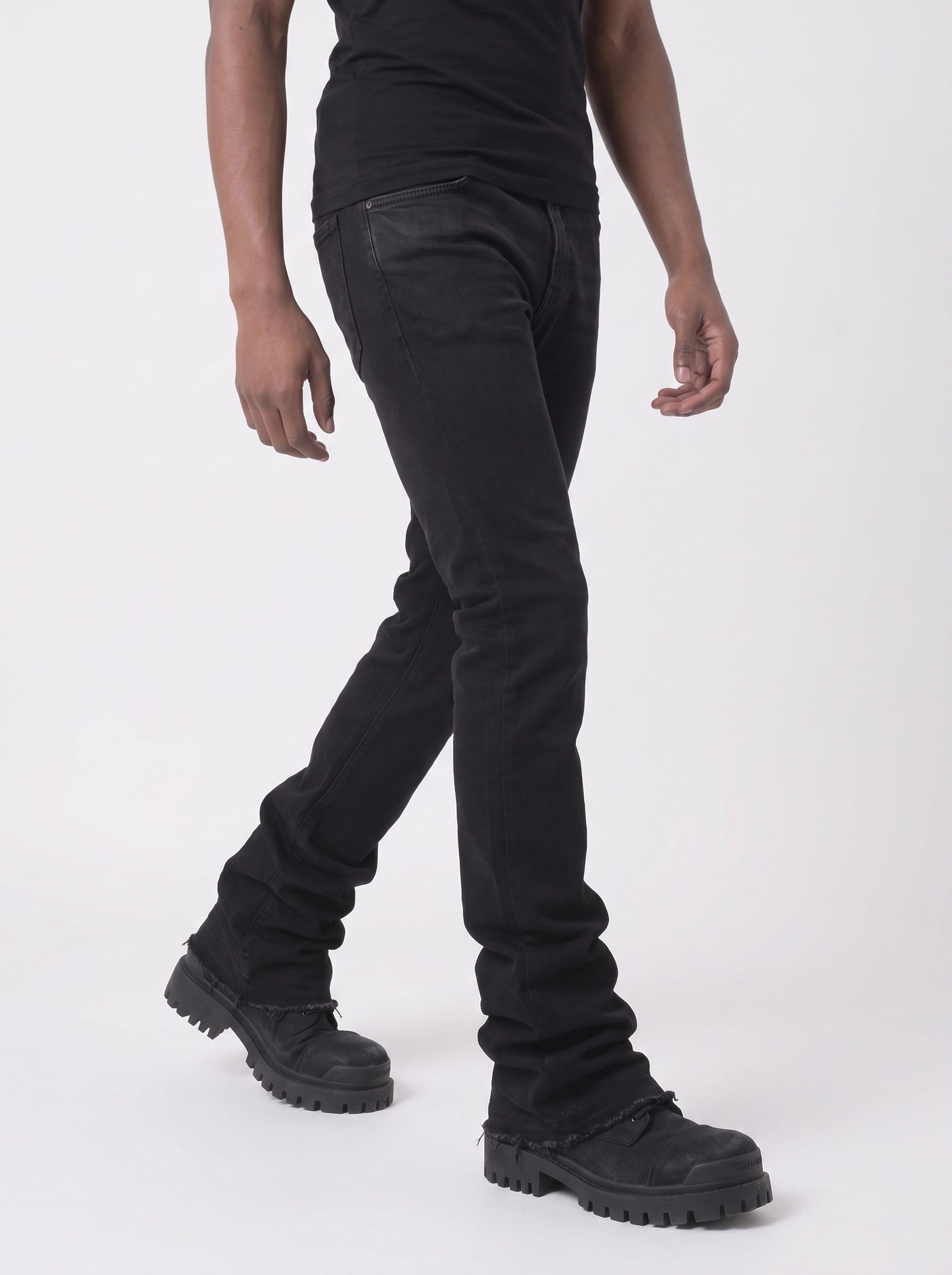 Stacked Jeans Black