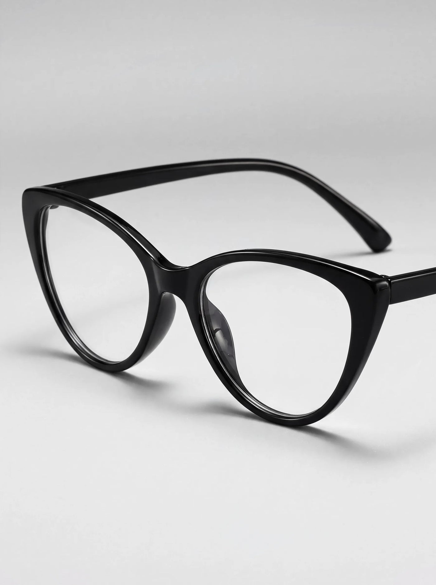 Scholar Square Frame Glasses Black