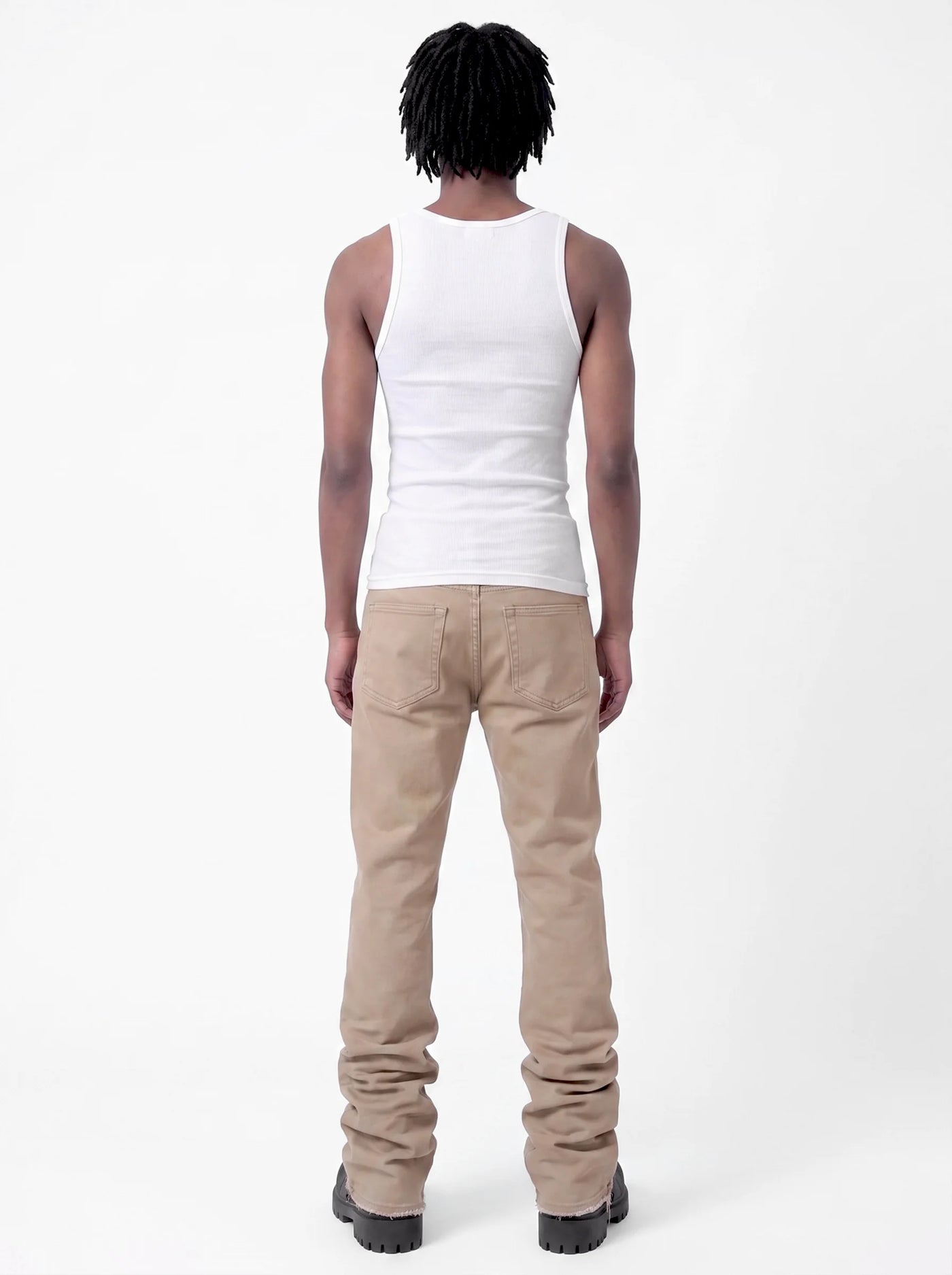 Stacked Jeans Beige