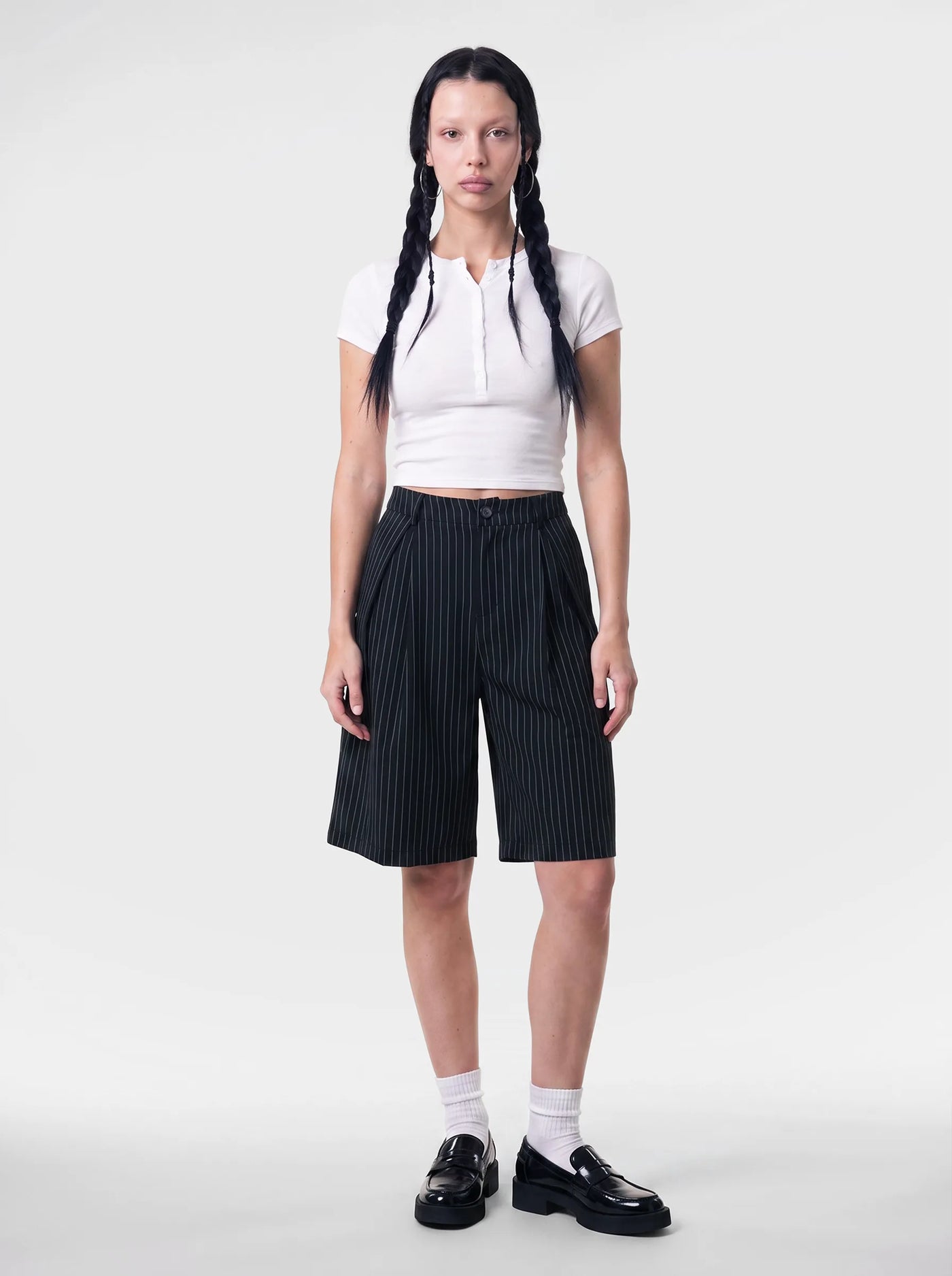 Syndicate Pinstripe Shorts Pinstripe