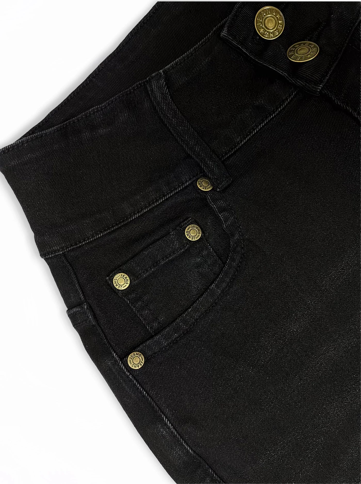 Y2K Flare Jeans Black