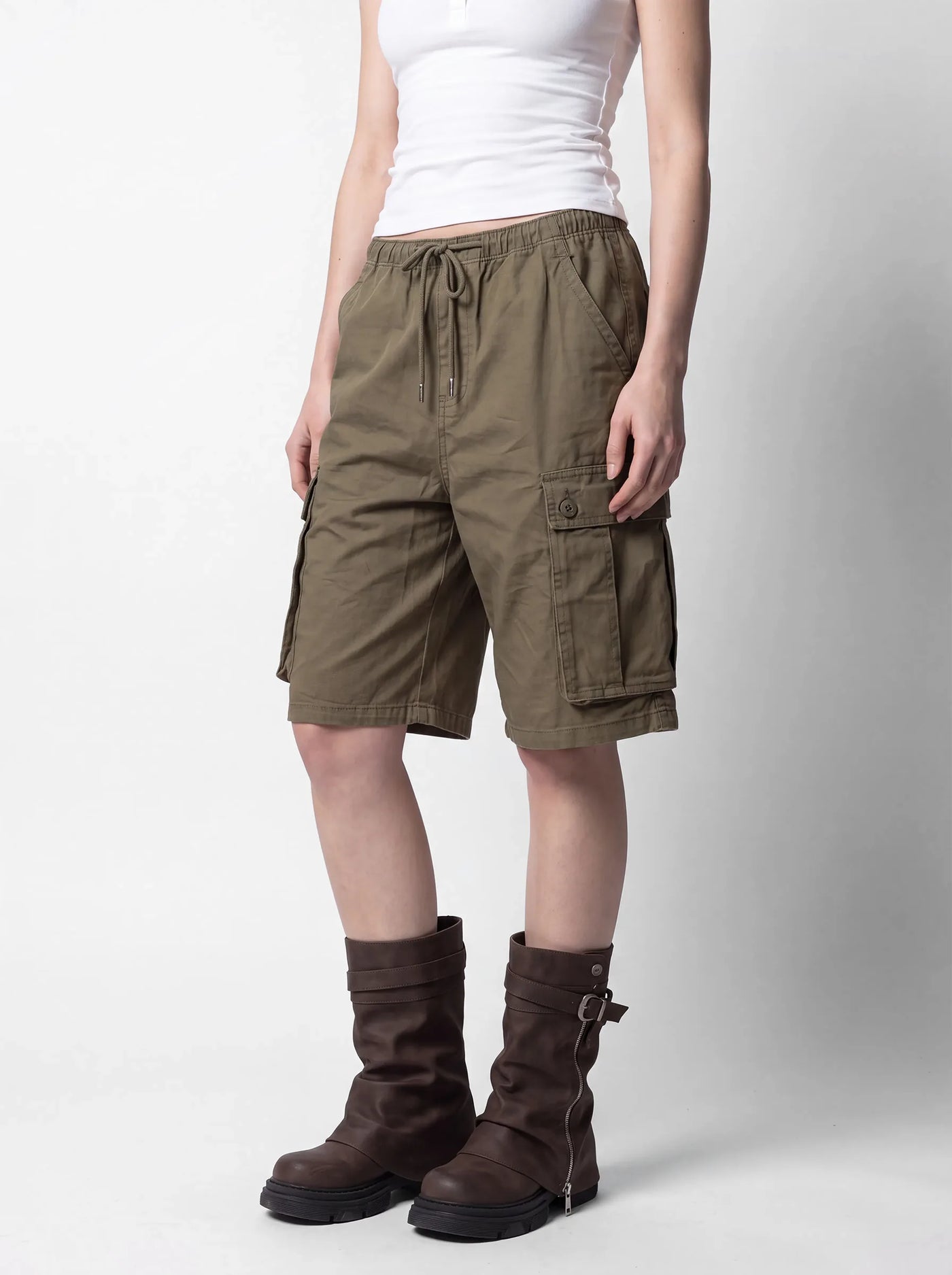 Recon Longline Cargo Shorts Khaki