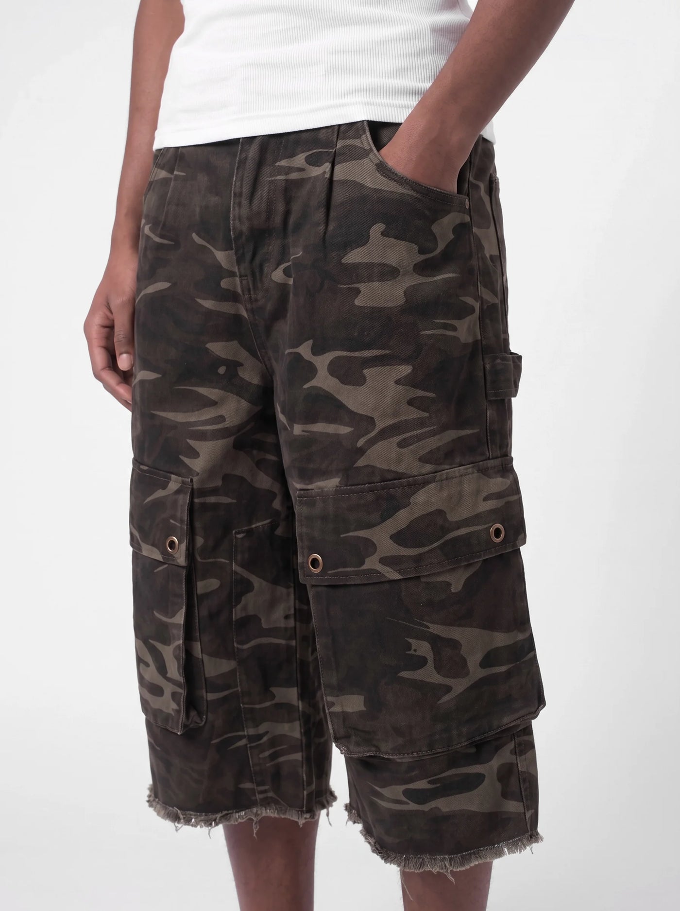Camo Cargo Jorts Camo