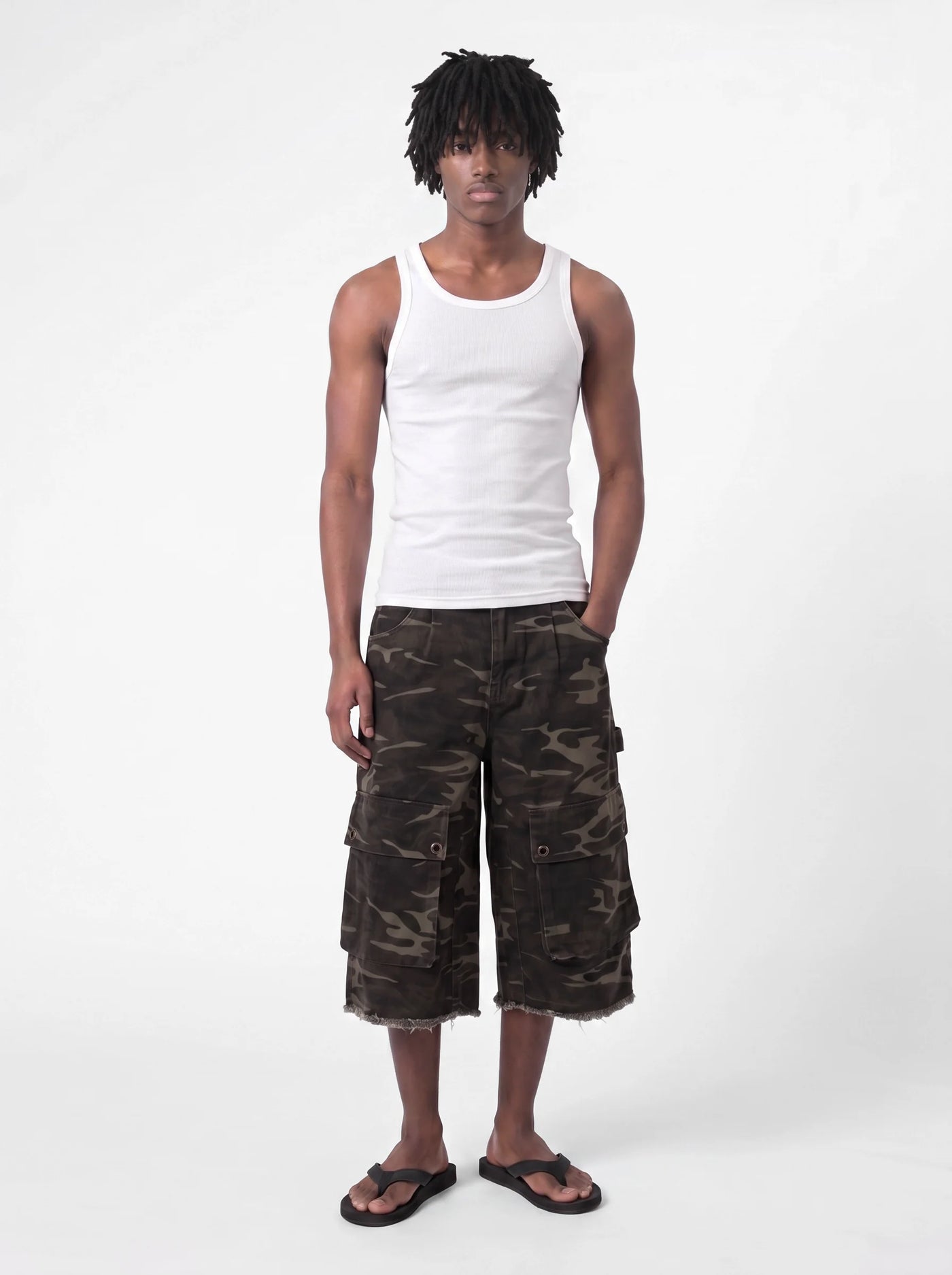 Camo Cargo Jorts Camo