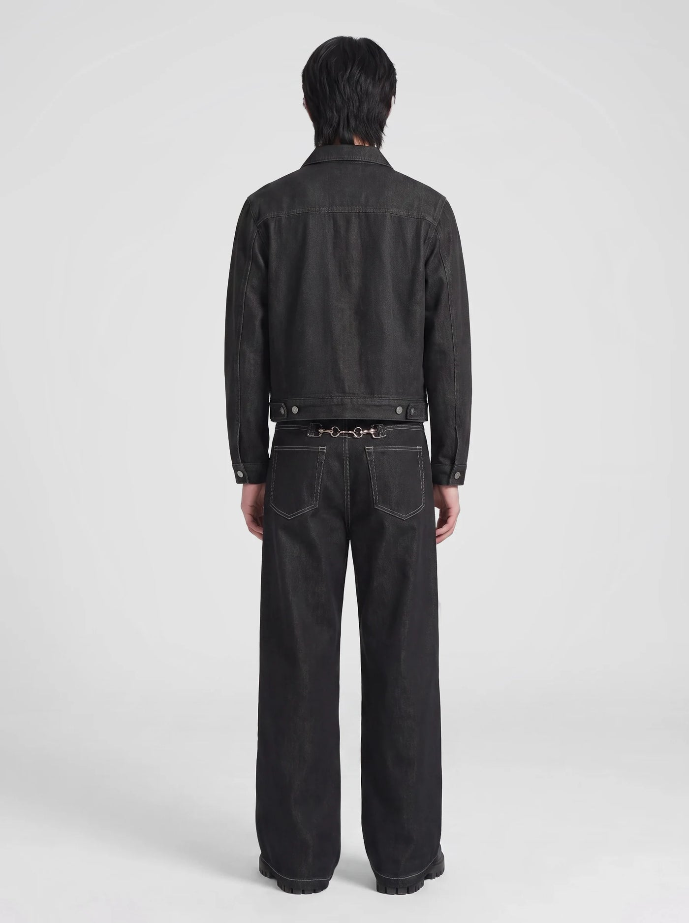 Clasp Wide-Leg Jeans