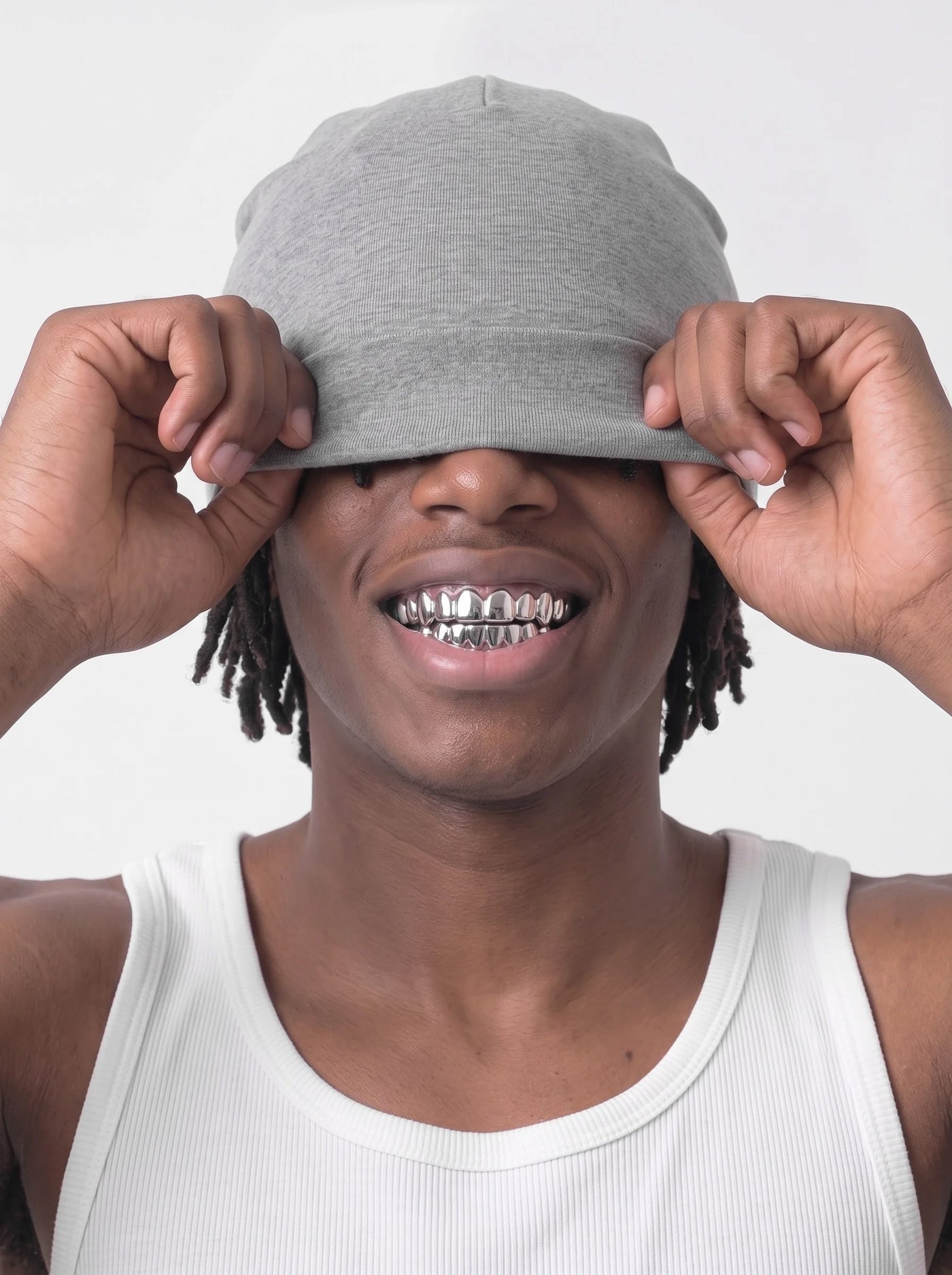 Fitted Skull Cap Grey