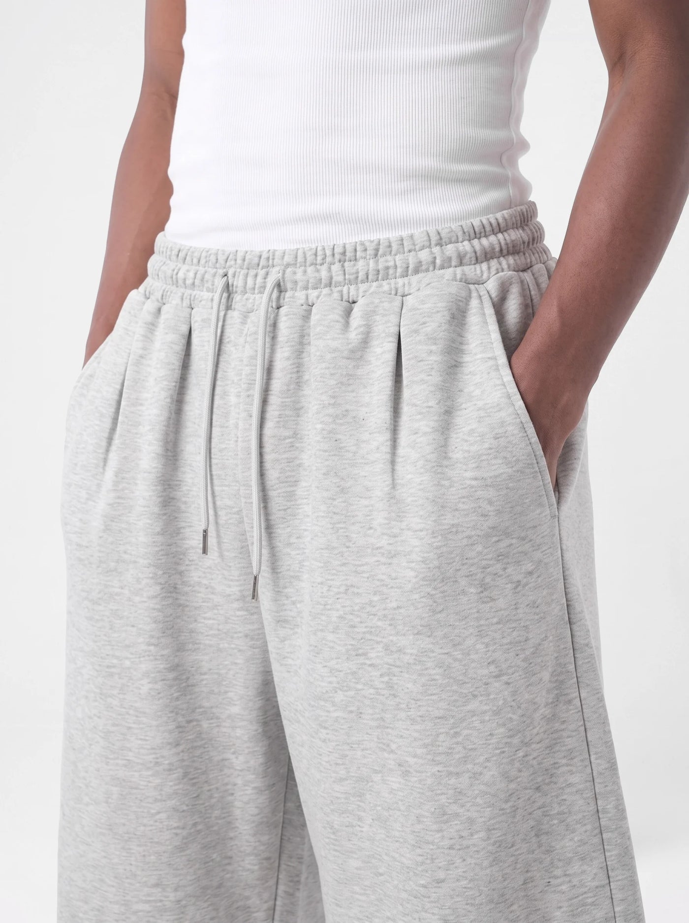 Offhand Sweat Shorts Light Grey