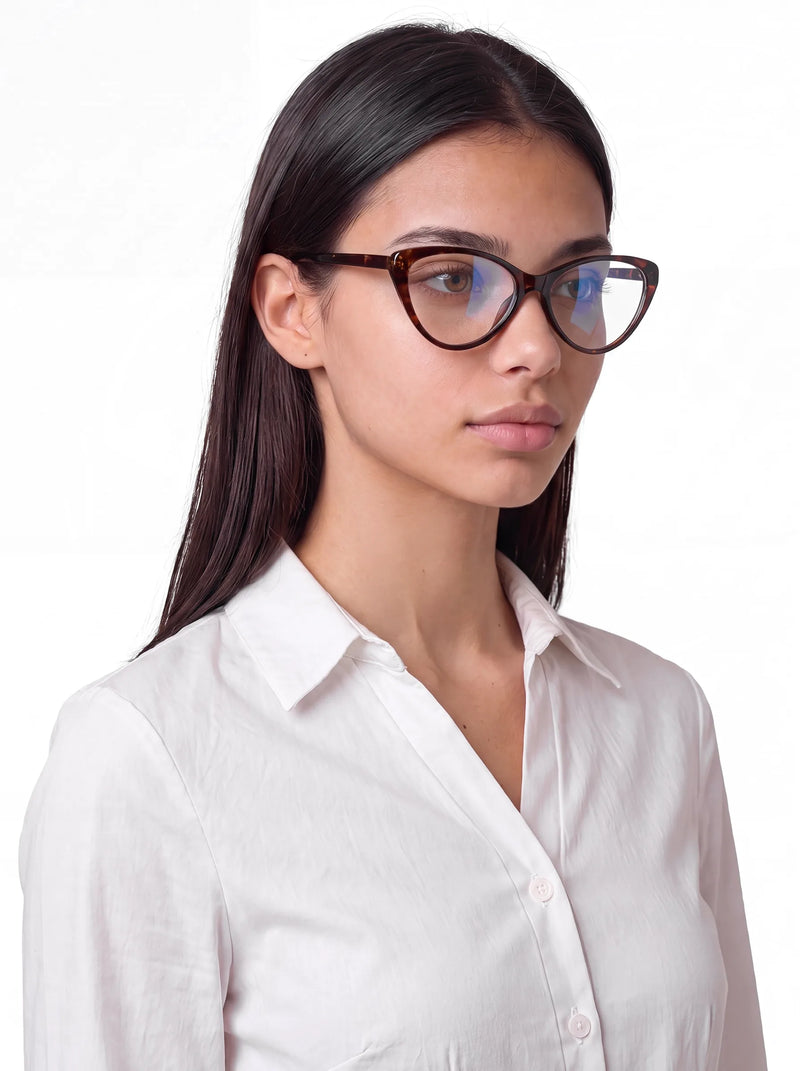 Scholar Square Frame Glasses Ombre