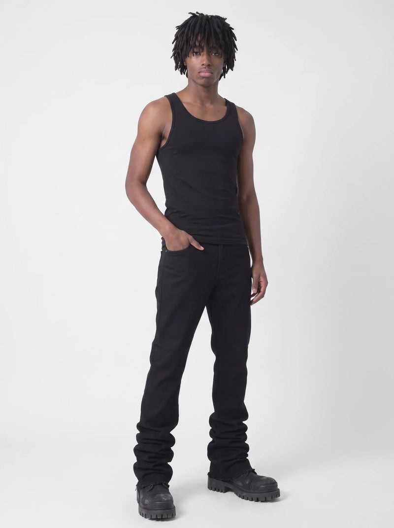 Stacked Jeans Black