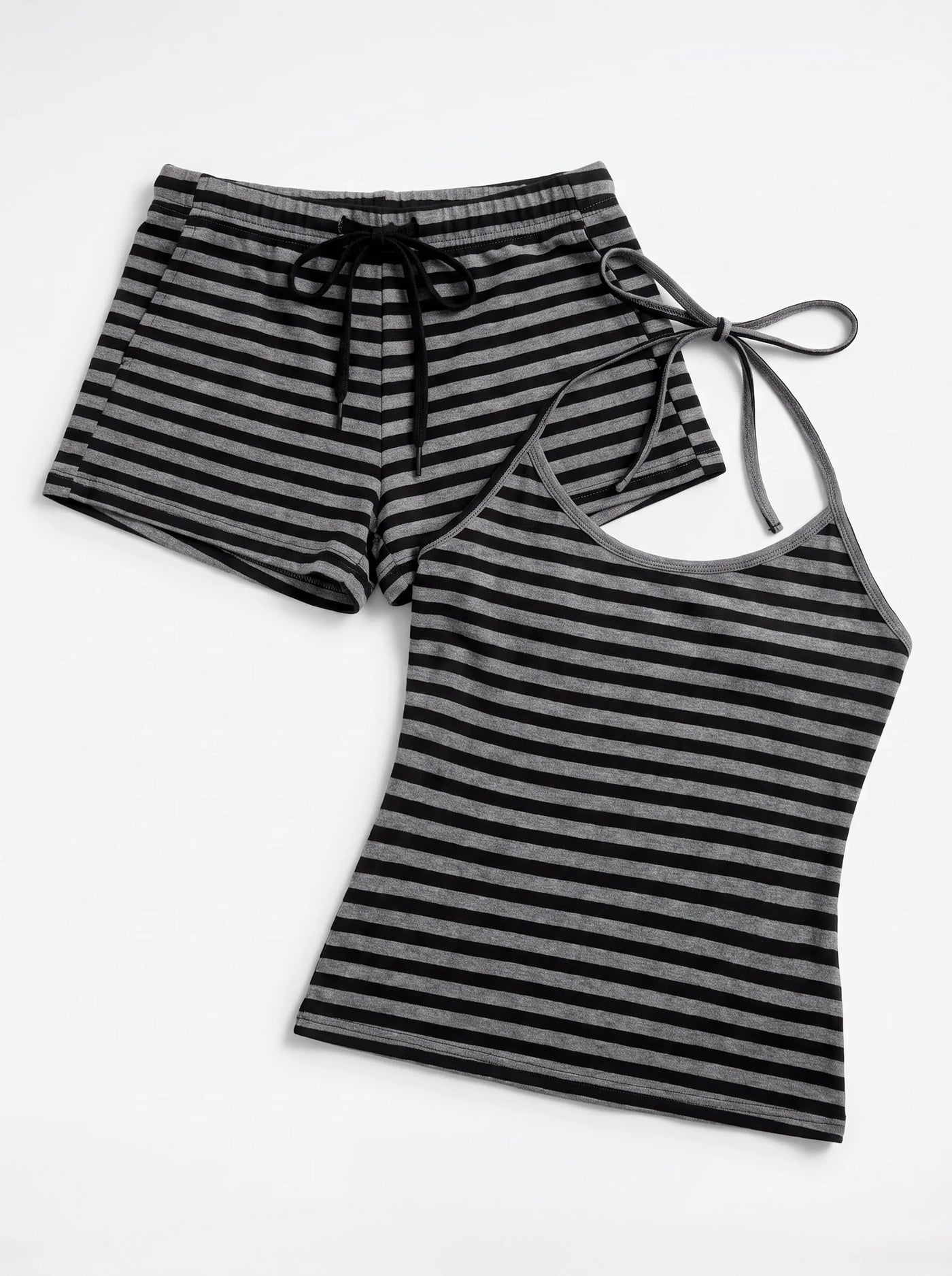 Striped Cami & Shorts Set Stripes
