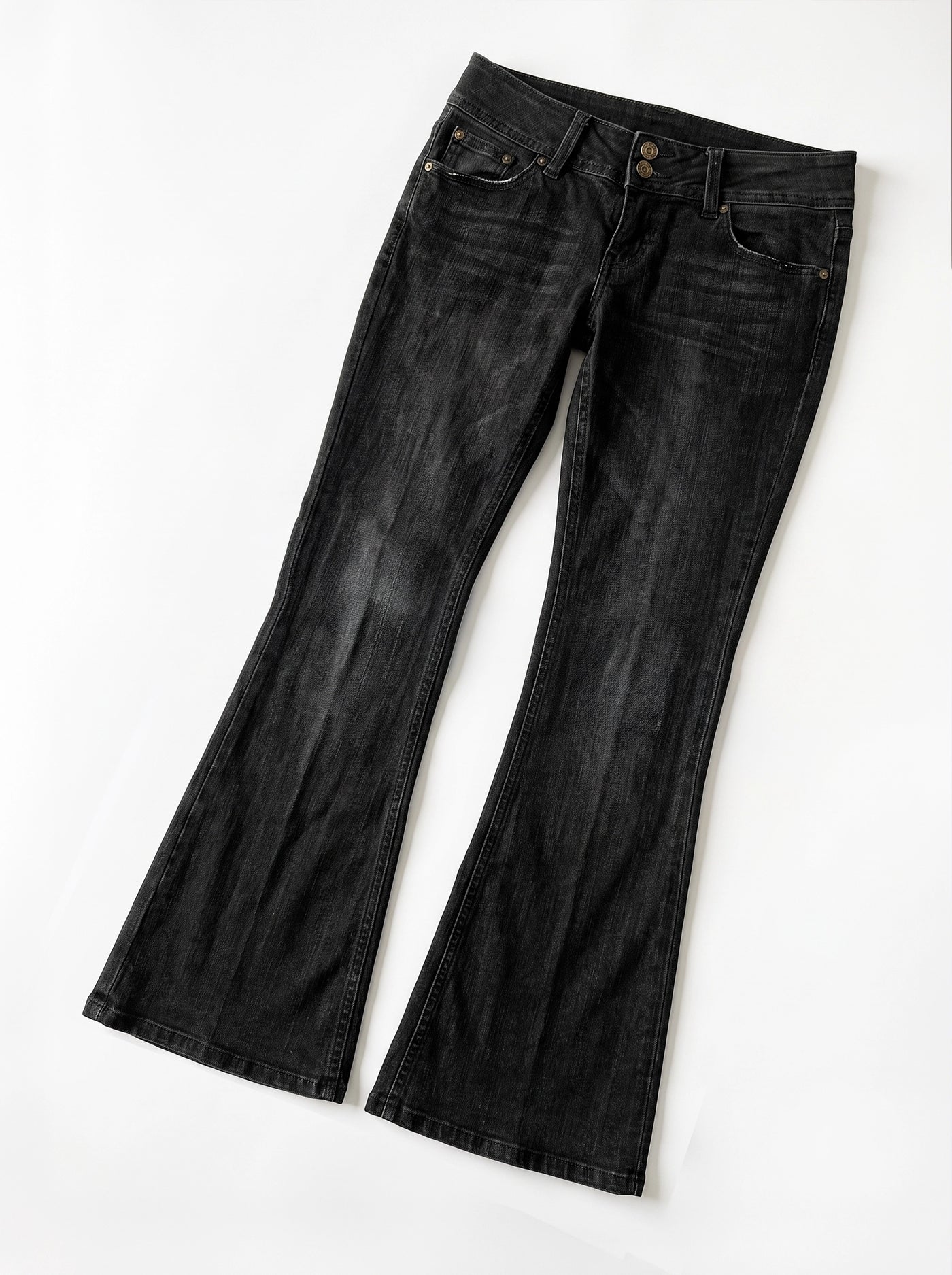 Y2K Flare Jeans black