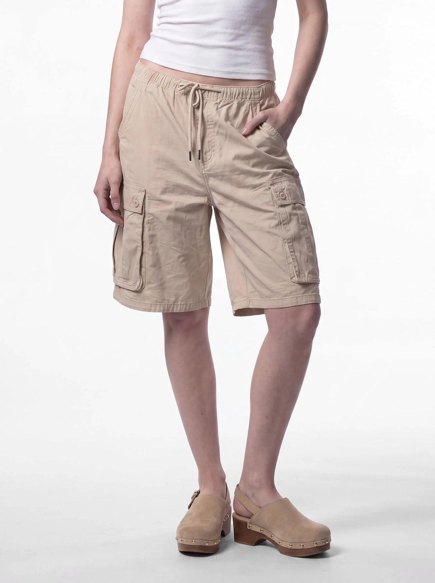 Recon Longline Cargo Shorts Beige
