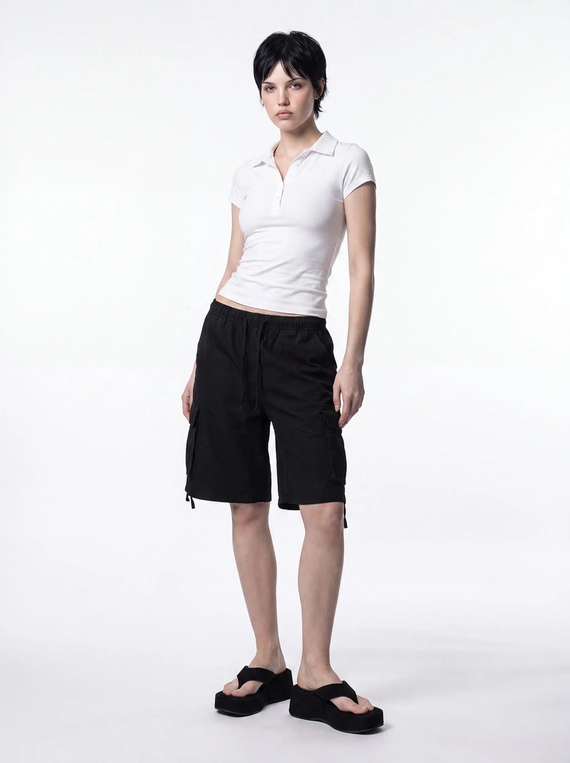 Recon Longline Cargo Shorts Black