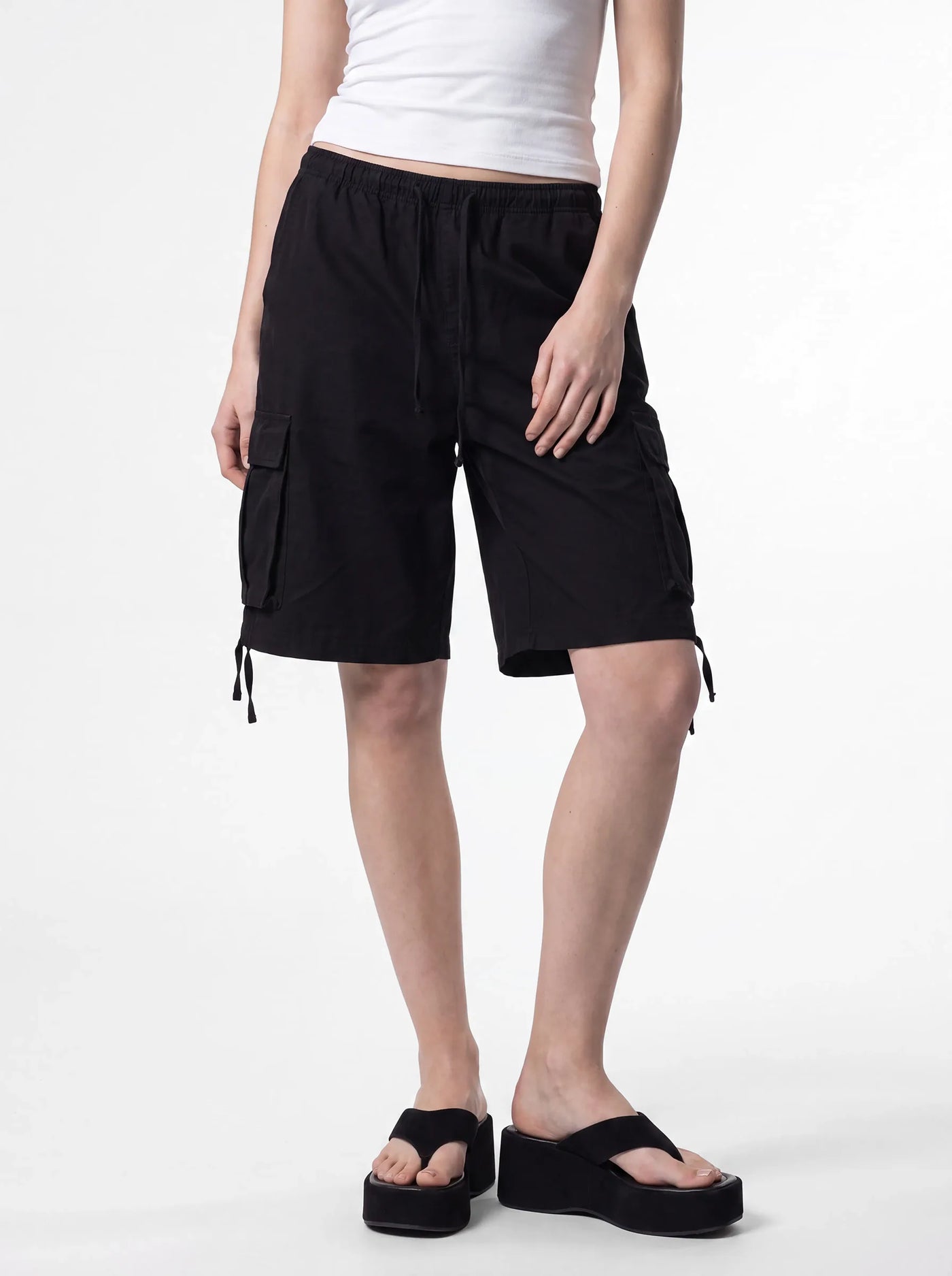 Recon Longline Cargo Shorts Black