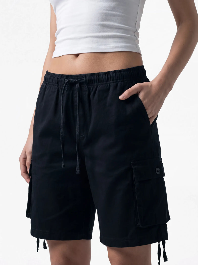 Recon Longline Cargo Shorts Black