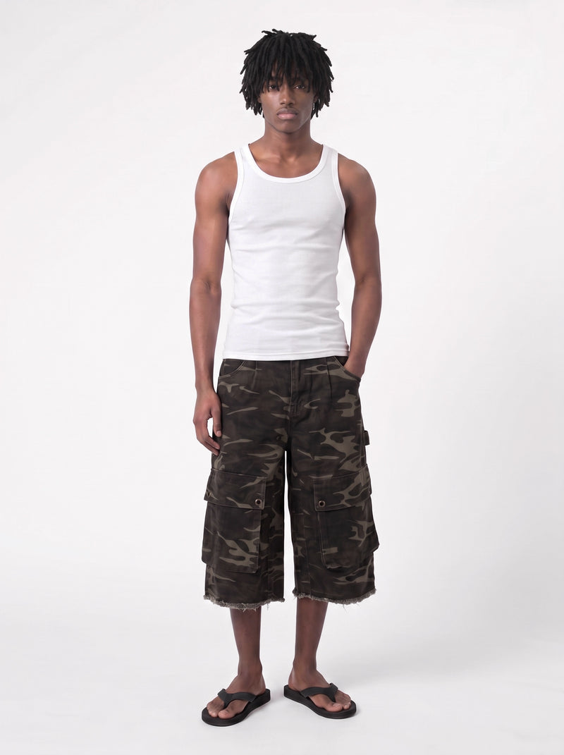 Camo Cargo Jorts Camo