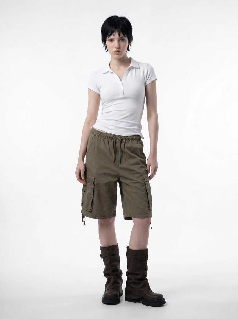 Recon Longline Cargo Shorts Khaki