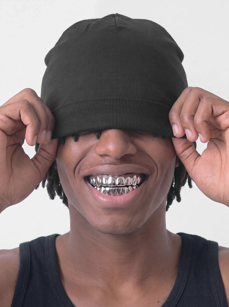 Fitted Skull Cap Black