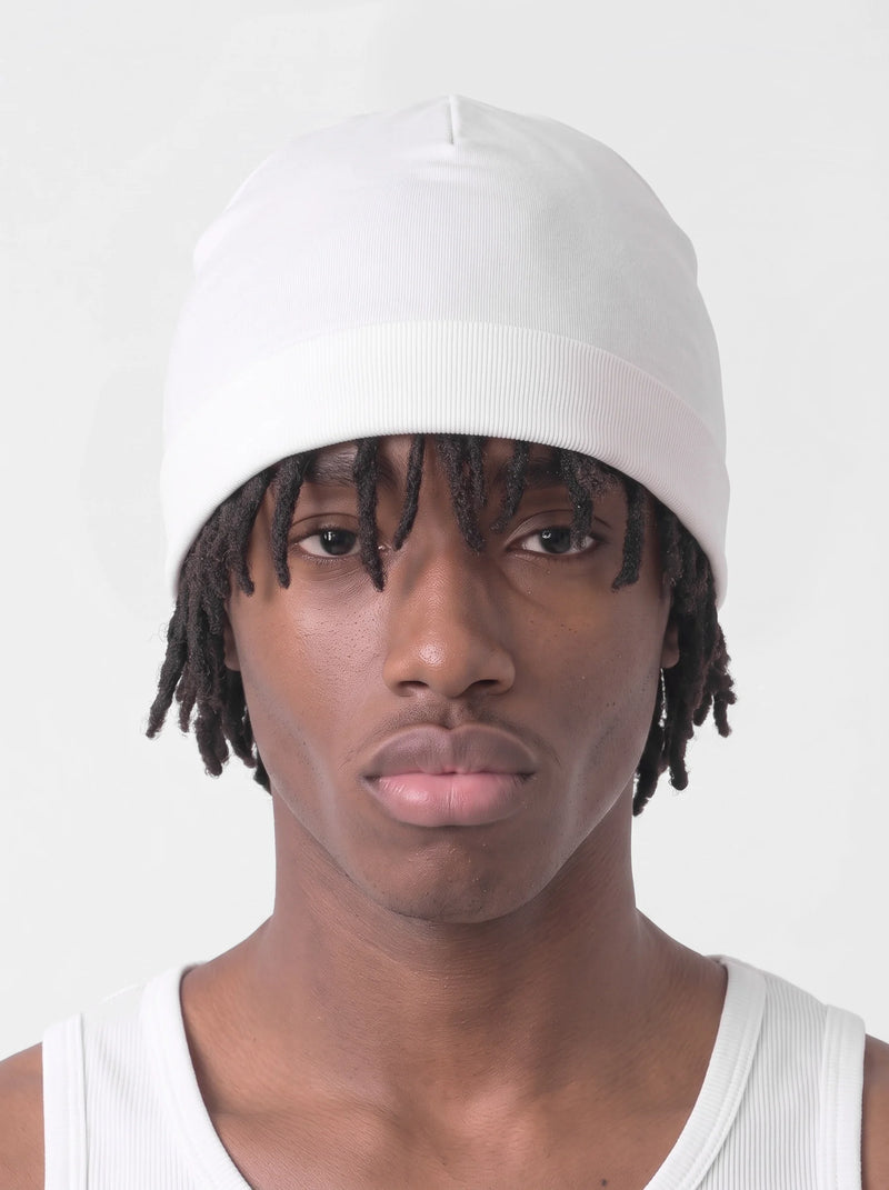 Fitted Skull Cap White